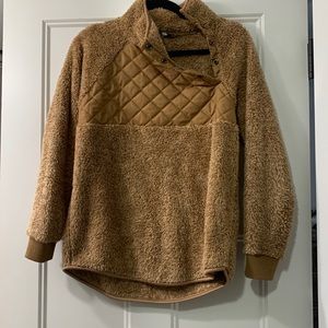 Tan Fuzzy Pullover